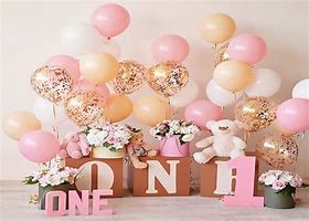 Image result for 1st Birthday Background for Baby Girl