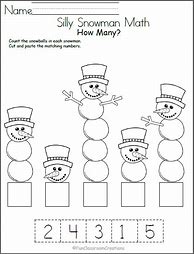 Image result for Snow Worksheet Preschool