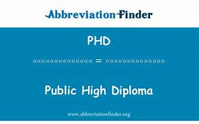 Image result for PhD Abbreviation