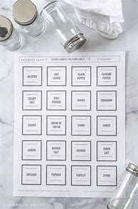 Image result for Free Printable Blank Spice Labels
