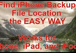 Image result for Find iPhone Backup
