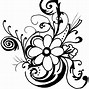 Image result for Summer Flowers Clip Art Black and White