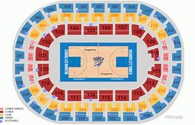 Image result for OKC Thunder Arena Seating Chart