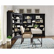 Image result for Black Corner Bookcase