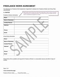 Image result for Employment Contract Template for Freelancers