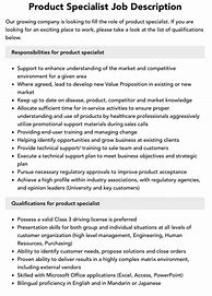 Image result for Product Specialist