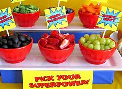 Image result for Superhero Theme Food