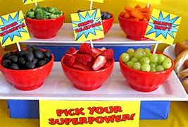 Image result for Superhero Food Ideas DC