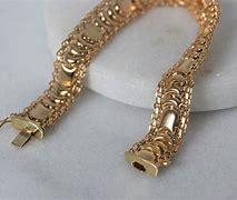 Image result for 14 Karat Gold Bracelet