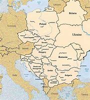 Image result for Modern Day Eastern Europe Map