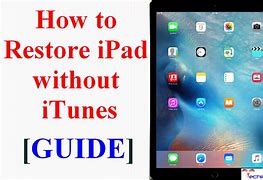 Image result for Restore iPad