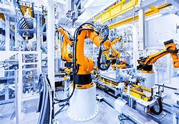 Image result for Industrial Robots with plc