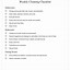 Image result for Housekeeping Checklist Template