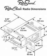 Image result for Din 1 Car Stereo Rear Measurements