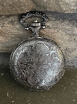 Image result for Japan Movt Pocket Watch with Black and White Drawling On Front
