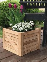 Image result for Rustic Wood Planter Boxes