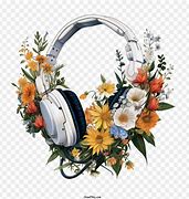 Image result for Headphones Bercorak Bunga Rose
