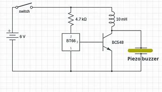 Image result for LED Circuit with Switch and Piezoelectric Sensor