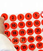 Image result for Fluorescent Orange Numbers