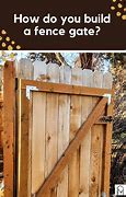 Image result for How to Build a Wooden Fence Gate