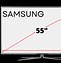 Image result for Samsung 55-Inch TV Measurements