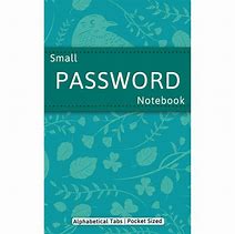 Image result for Small Password Notebook