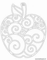 Image result for Apple Coloring Page PNG