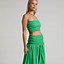 Image result for 2 Piece Crop Top and Skirt Set