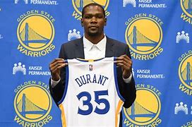 Image result for Kevin Durant Warriors Signing
