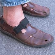 Image result for Aetrex Black Sandals