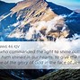 Image result for 2 Corinthians 4:6