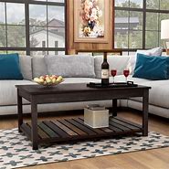 Image result for Coffee Table with Shelf