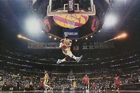 Image result for LeBron Dunking Poster Miami Heat
