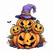 Image result for Cartoon Halloween Pumkins in Trees