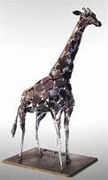 Image result for Metal Sculpture Artwork Giraffe