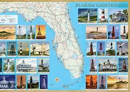 Image result for Florida Keys Lighthouses Map