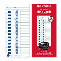 Image result for Lathem Time Clock Cards Model 1500E