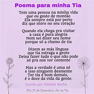 Image result for Poemas Para Tia