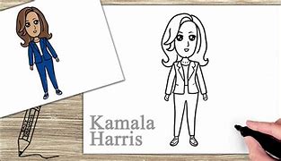 Image result for How to Draw Kamala Harris for Kids