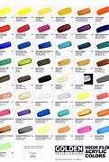 Image result for Golden Acrylic Paint Color Chart