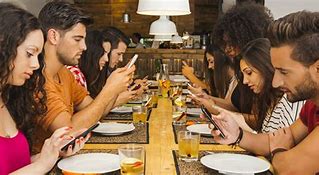 Image result for Cell Phones at Dinner