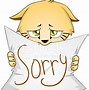 Image result for Apology Clip Art Black and White