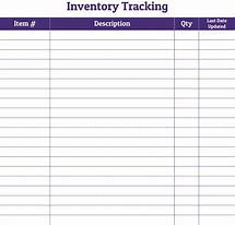 Image result for Basic Inventory Sheet