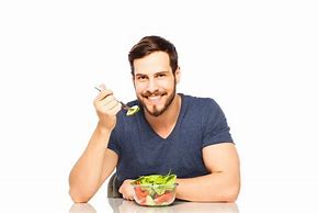 Image result for Man Eating Healthy