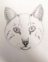 Image result for Cat Face Drawing Looking Right