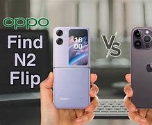 Image result for iPhone 14 Pro vs Oppo Find N2 Flip