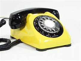 Image result for Yellow Dial Phone