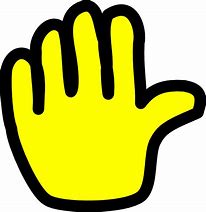 Image result for Yellow Hand Clip Art
