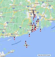 Image result for Rhode Island Lighthouses Map