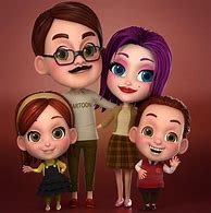 Image result for Large Family Cartoon